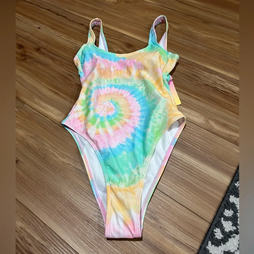 Stoney Clover Tie-Dye Swirl One-Piece Swimsuit NWT Size XXS